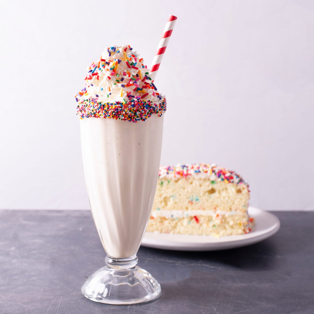 4 Ingredient Homemade Birthday Cake Milkshake Recipe